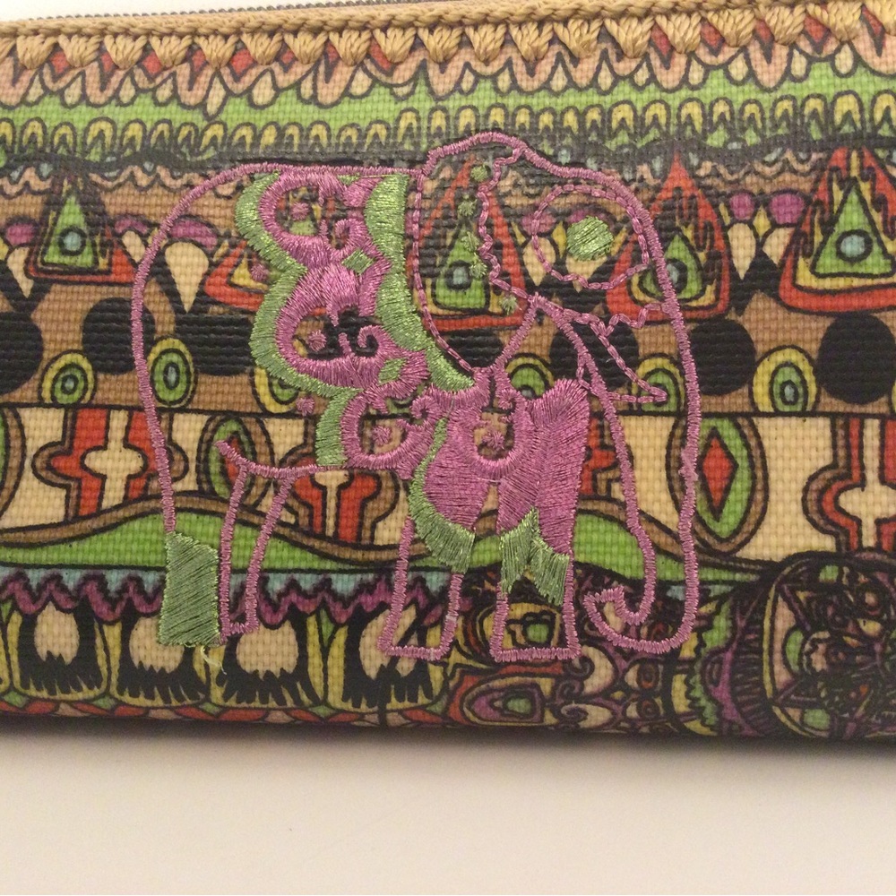 Sakroots Multicolored Design Coated Canvas Wallet… - image 4